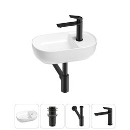Маленькая раковина в туалет Wellsee WC Area 20212102R в наборе 4 в 1