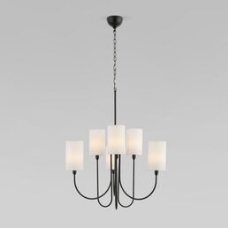 Подвесная люстра Eurosvet Abbey 60164/6 черный (Умный дом, Алиса, WiFi, голосовое управление)
