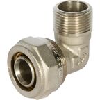 Угол комбинированный 90° Valtec 1"x32 мм НР латунь VTM.353