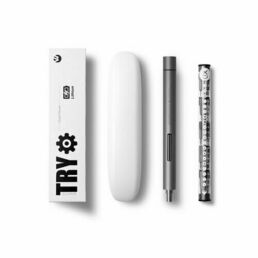 WOWSTICK Отвертка электрическая аккумуляторная Wowstick TRY (Lithium) Electric Screwdriver Set 20-in-1 серый
