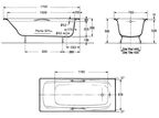 Чугунная ванна Jacob Delafon Diapason E2937-00 170x75
