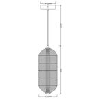 Светильник подвесной светодиодный Escada Moonstone 610/S 3 м² нейтральный белый свет цвет золото