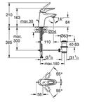 Смеситель для ванны Grohe Комплект 3в1 Eurostyle 124416