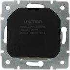 Розетка встраиваемая Lexman Виктория с заземлением разъем USB цвет бежевый