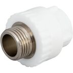 Муфта комбинированная РВК 1/2"x20 мм НР ВП полипропилен 020402