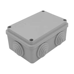 Распределительная коробка открытая LEXMAN D 120х80х50 мм 6 вводов IP55 цвет серый