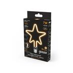Лампа светодиодная Gauss Filament Artline Star E27 265 В 7 Вт звезда 580 лм теплый белый цвет света