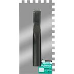 Гладилка зубчатая из нержавеющей стали Интек 10105-270-010 130x270 мм, зуб 10x10 мм