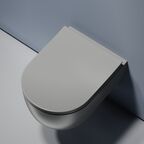 Унитаз подвесной Ceramica Nova Modena CN6063MH безободковый, с сиденьем микролифт, антрацит матовый