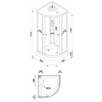 Душевая кабина Triton Кристал низкий поддон 80x80 см