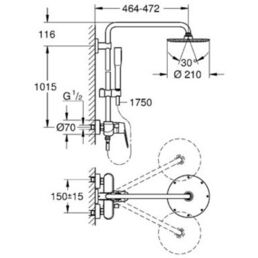 Душевая стойка Grohe Euphoria 23058003