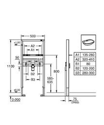 Инсталляция Grohe Rapid SL 38554001