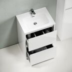 Тумба с раковиной Sancos Libra Floor LB60FW 60 см напольная, 2 ящика, белая