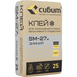 Клей для блоков Сибит зимний 25 кг