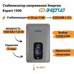 Инверторный cтабилизатор напряжения Энергия Expert 1500