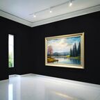 Краска водоэмульсионная для стен и потолков износостойкая матовая Profipaints SILVER INTERIOR VISION 0.9л , Черный