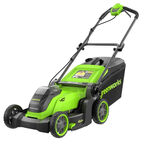 Газонокосилка аккумуляторная Greenworks GD40LM411 c 1хАКБ 5Ач и ЗУ (2521007UG)
