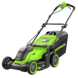 Газонокосилка аккумуляторная Greenworks GD40LM411 c 1хАКБ 5Ач и ЗУ (2521007UG)