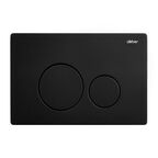 Комплект подвесного унитаза с инсталляцией Abber Rechteck AC1201-AC0105-AC0121MB безободковый, крышка с микролифтом, белый, кнопка черная