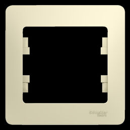 Рамка Schneider Electric Glossa 1 пост бежевый (GSL000201)