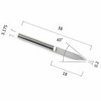 Гравер DJTOL AJ3.4002 прямой конусный (по дереву, композиту (АКП), пластику)