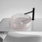 Раковина накладная Ceramica Nova Cristal 36 см CN6061 розовая