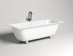 Ванна из искусственного камня Salini  Orlanda Axis Kit S-Stone 180х80 103322M белая матовая, встраиваемая