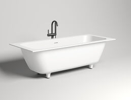 Ванна из искусственного камня Salini  Orlanda Axis Kit S-Stone 180х80 103322M белая матовая, встраиваемая