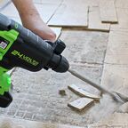 Перфоратор аккумуляторный Greenworks GD24SDS2 24 В 2 Дж SDS-plus без АКБ и ЗУ (3803007)