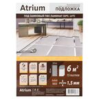Подложка под напольное покрытие «Atrium» 1.5 мм 6 м² полистирол