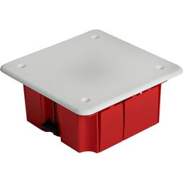 Коробка монтажная для полых стен с пластиковыми зажимами и крышкой Stekker 49007