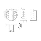 Опора бруса раскрытая GAH ALBERTS OBR R 45x109x2