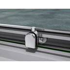 Душевой уголок Drop CR квадратный 80x80 см хромированный профиль прозрачное стекло раздвижной