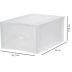Система хранения Мобиле 26.7x38x17.8 см пластик без крышки цвет прозрачный