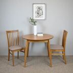 Стол кухонный Экомебель Фрам раскладной 95x75x90 см круг дерево цвет орех