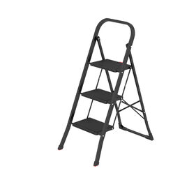 Стремянка стальная Zalger 3 широкие ступени с ковриком