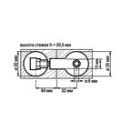 Стяжка для плит и столешниц Европартнер Quick М8x150 мм