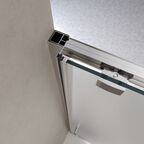 Душевая дверь в нишу BelBagno Luce 120x195 LUCE-BF-1-120-P-Cr стекло рифленое, профиль хром