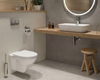 Комплект подвесного унитаза Vitra S10 L-Box 9842B003-7206 с инсталляцией и кнопкой, сиденье микролифт