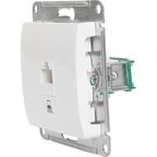 Розетка компьютерная встраиваемая Systeme Electric Glossa RJ45 cat 5E цвет молочный