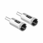 Коронка по стеклу и керамике VertexTools 16X55 мм, CRv, 2 шт.