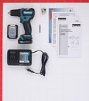 Дрель-шуруповерт аккумуляторная бесщеточная Makita CXT DF332DWAE 10,8 В 2 Ач Li-Ion 2 АКБ и ЗУ
