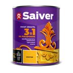 Грунт-эмаль по ржавчине 3 в 1 Saiver гладкая цвет желтый 0.8 кг