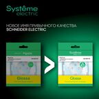 Розетка встраиваемая влагозащищенная Systeme Electric Glossa с заземлением с крышкой и шторками IP44 цвет бежевый