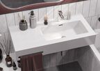 Мебельная раковина Aquaton Квадро Про 100 см 1A733231QA01R белая, правая