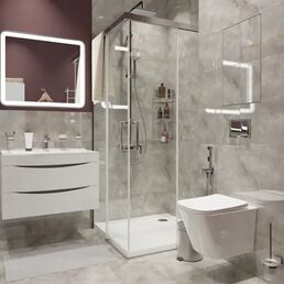 Плитка настенная Керамин Талисман 60x30 см 1.98 м² глянцевая цвет серый