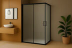 Душевой уголок Royal Bath HPD 100х80 RB8100HPD-C-BL стекло матовое, профиль черный, без поддона