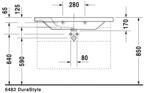 Раковина Duravit DuraStyle 2320100000