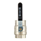 Кран шаровой латунный Stout SVB 1 1/4 ВР(г) х 1 1/4 ВР(г) полнопроходной ручка прямой (SVB-0001-200032)