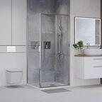 Душевой уголок Niagara Nova 90x100 NG-64-9A-A100-34 стекло прозрачное, профиль хром, без поддона